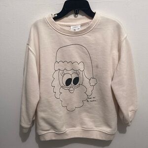 Zara 4-5yrs sweatshirt with Santa design and list on back. Perfect at Christmas